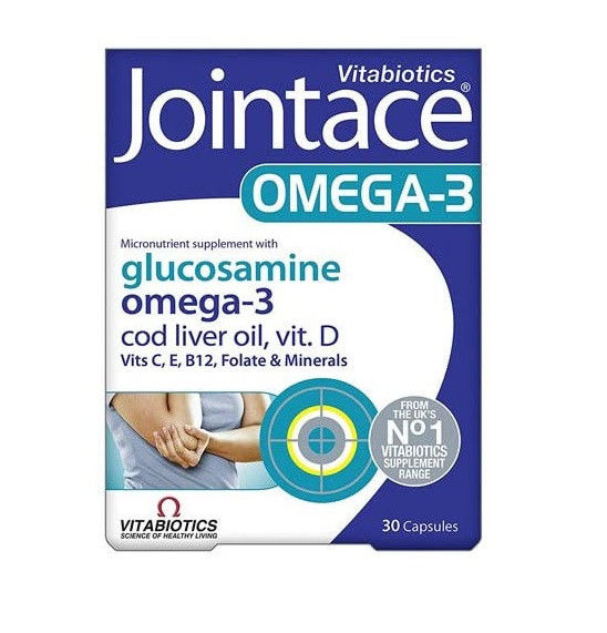 Vitabiotics Jointace Omega 3 and Glucosamine Capsules - 30 Capsules