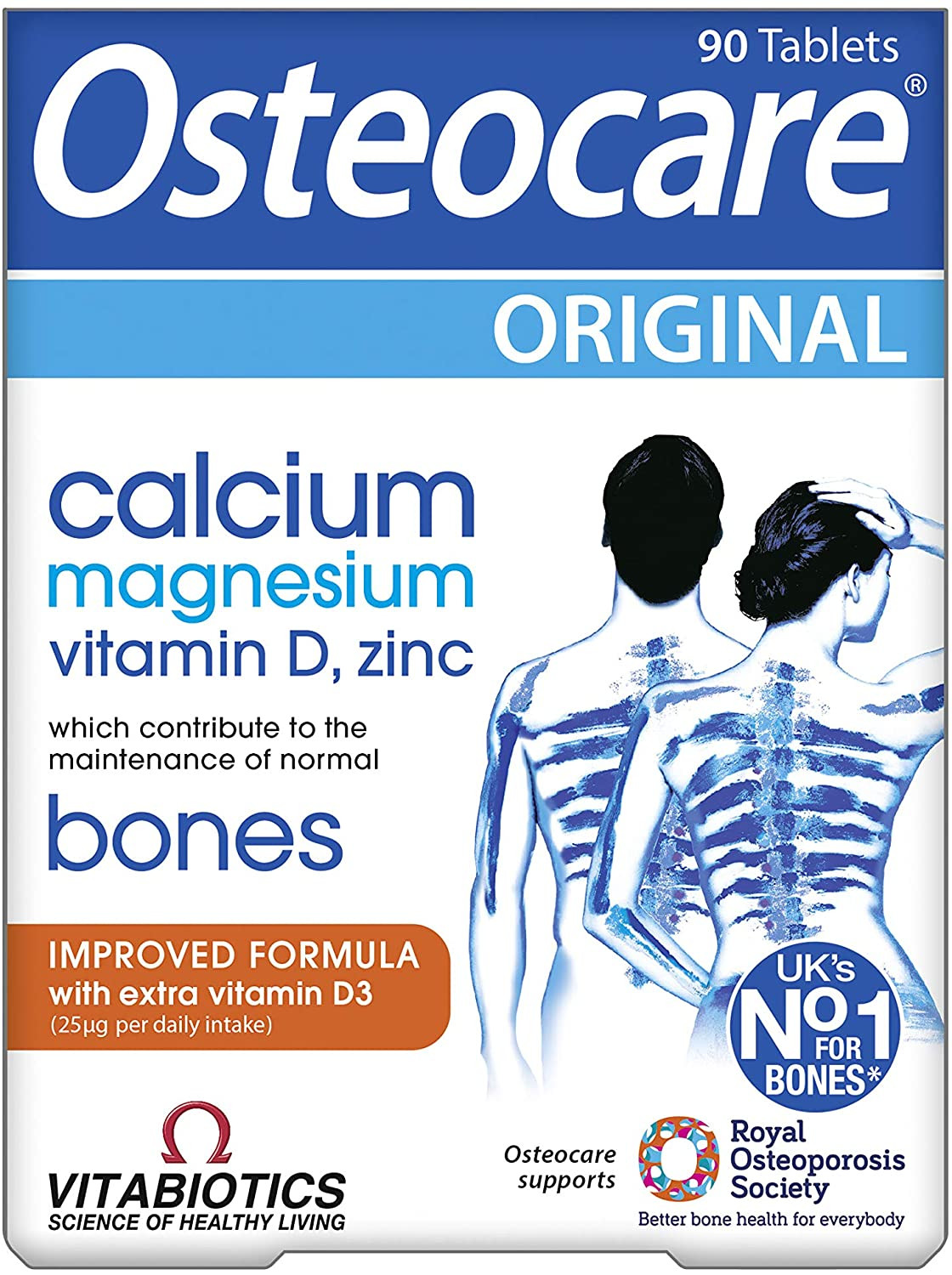 Vitabiotics Osteocare Original 90 Tablets Bone Health Formula