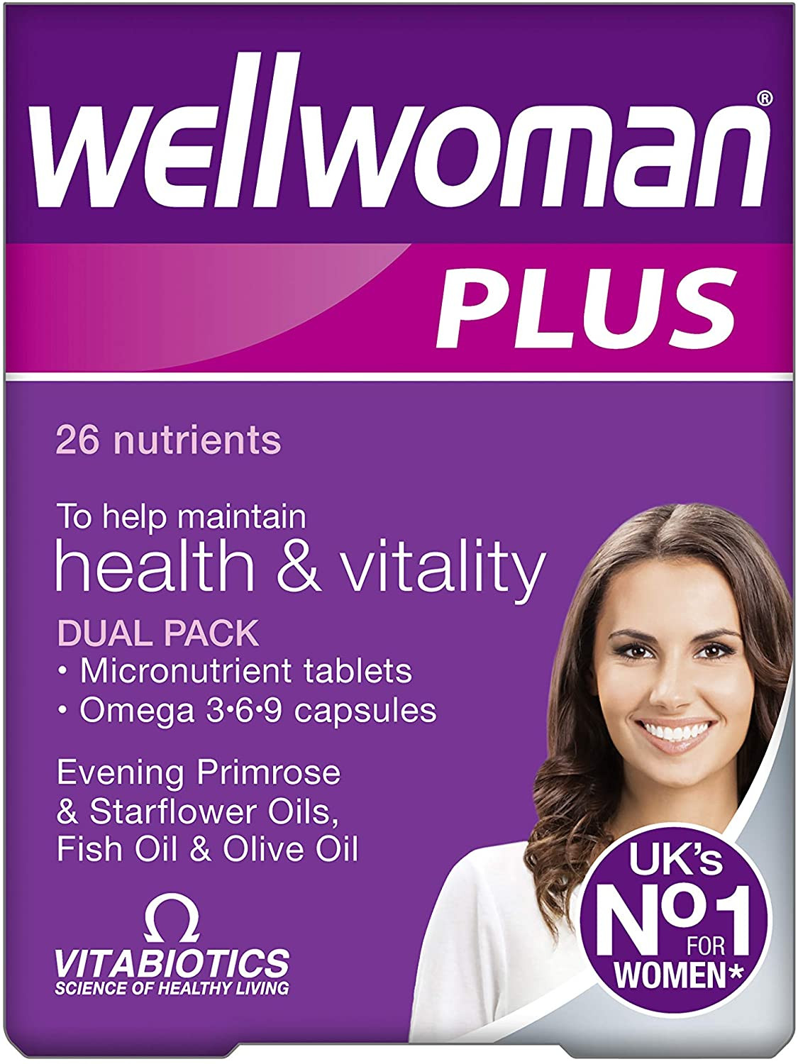 Vitabiotics Wellwoman Plus Omega 3-6-9 - 56 Tablets/Capsules