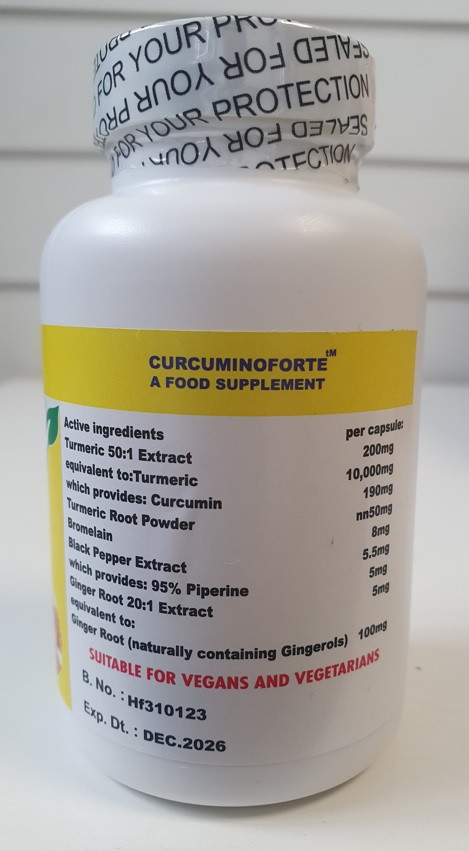 VitaRite Turmeric Curcumin Plus 10000mg with Piperine 30 Capsules