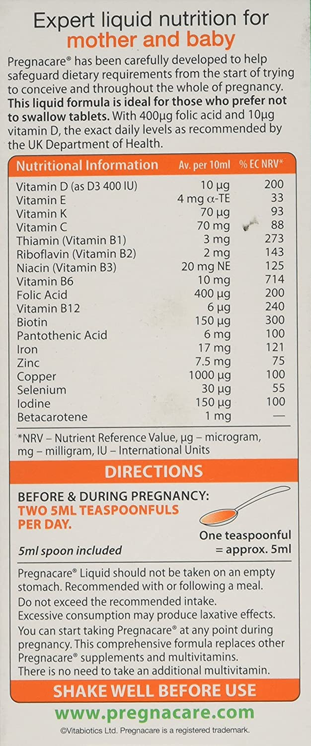 Vitabiotics Pregnacare Liquid 200ml