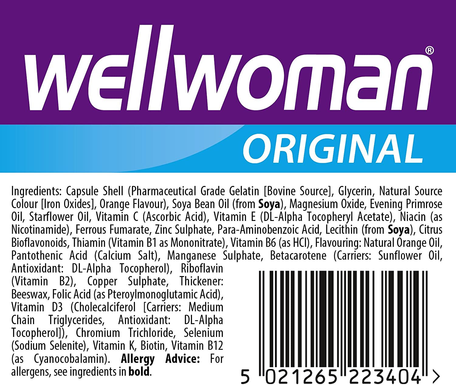 Vitabiotics Wellwoman Original Capsules - 90 capsules