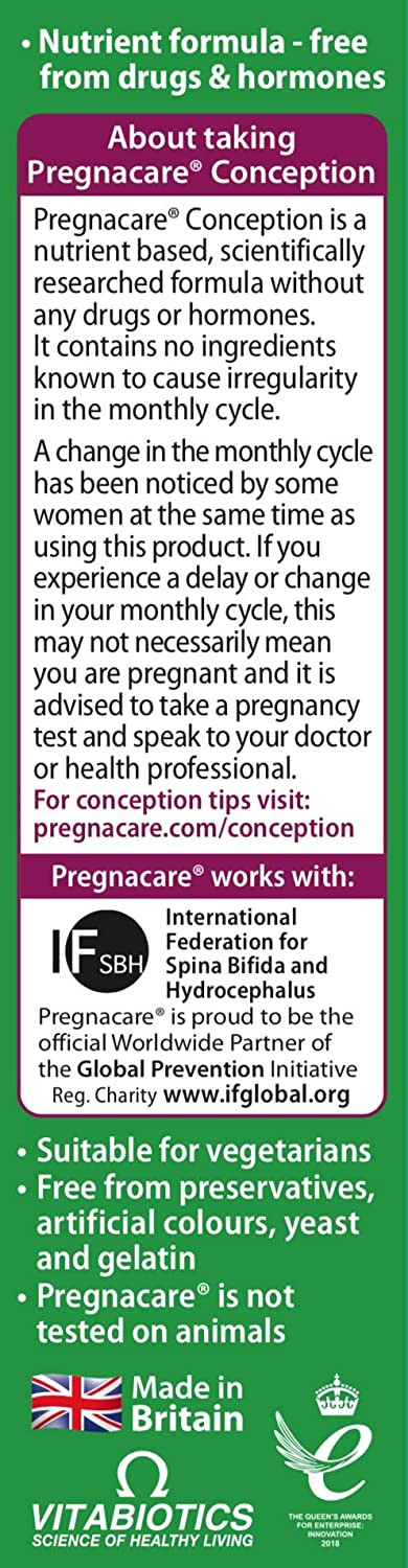 Vitabiotics Pregnacare Conception 30 Tablets