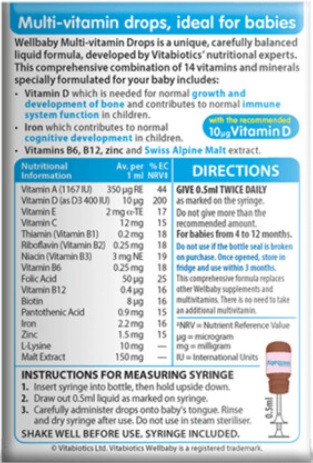 Vitabiotics Wellkid Baby Drops 30ml