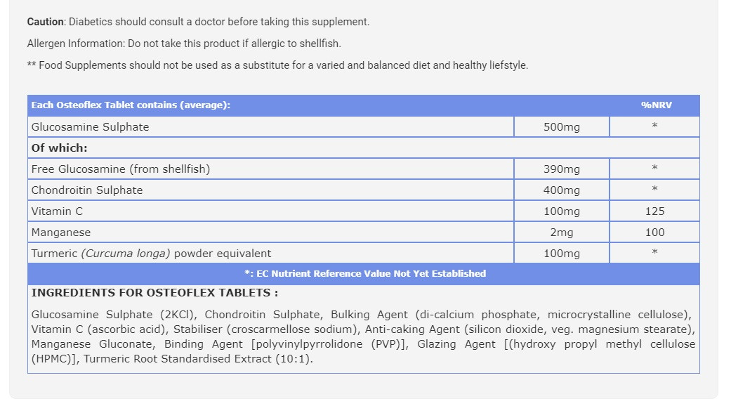 HealthAid Osteoflex Tablets - 90 Tablets