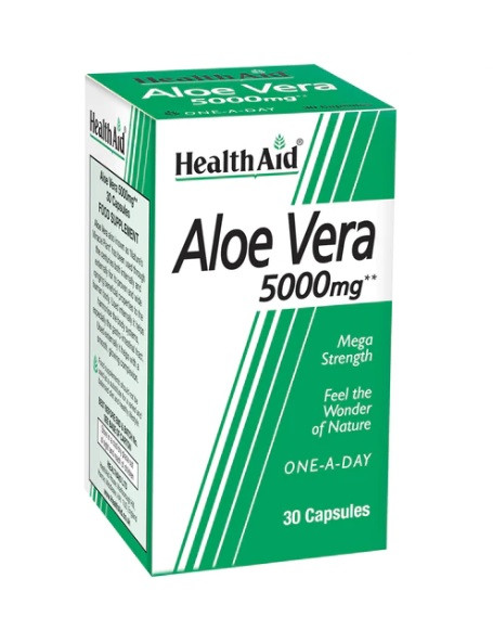 HealthAid Aloe Vera 5000mg Capsules - 30 Capsules