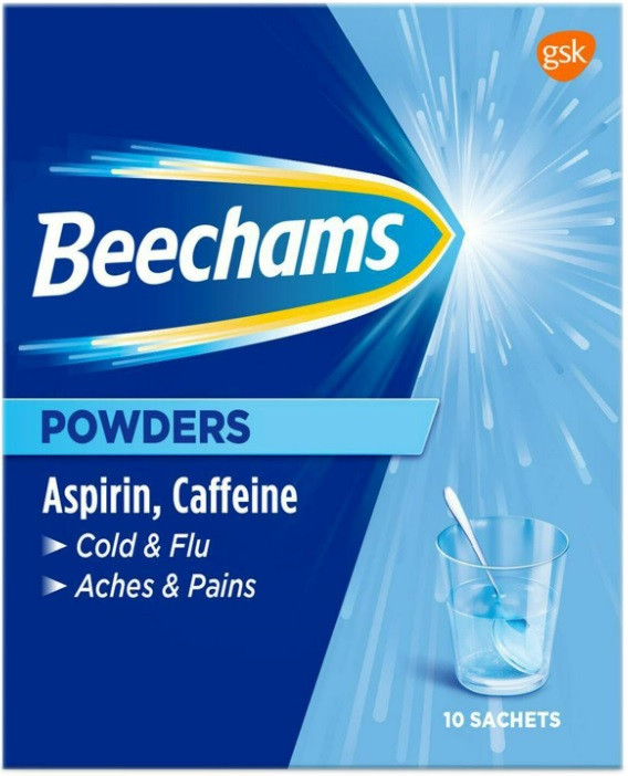 Beechams Powders for Cold and Flu, Aches and Pains - 10 Sachets