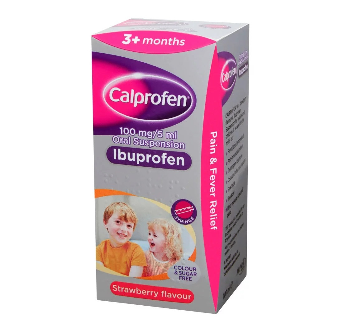 Calprofen Sugar Free Ibuprofen Oral Suspension Liquid 100ml