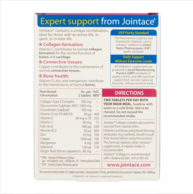 Vitabiotics Jointace Collagen Tablets - 30 Tablets