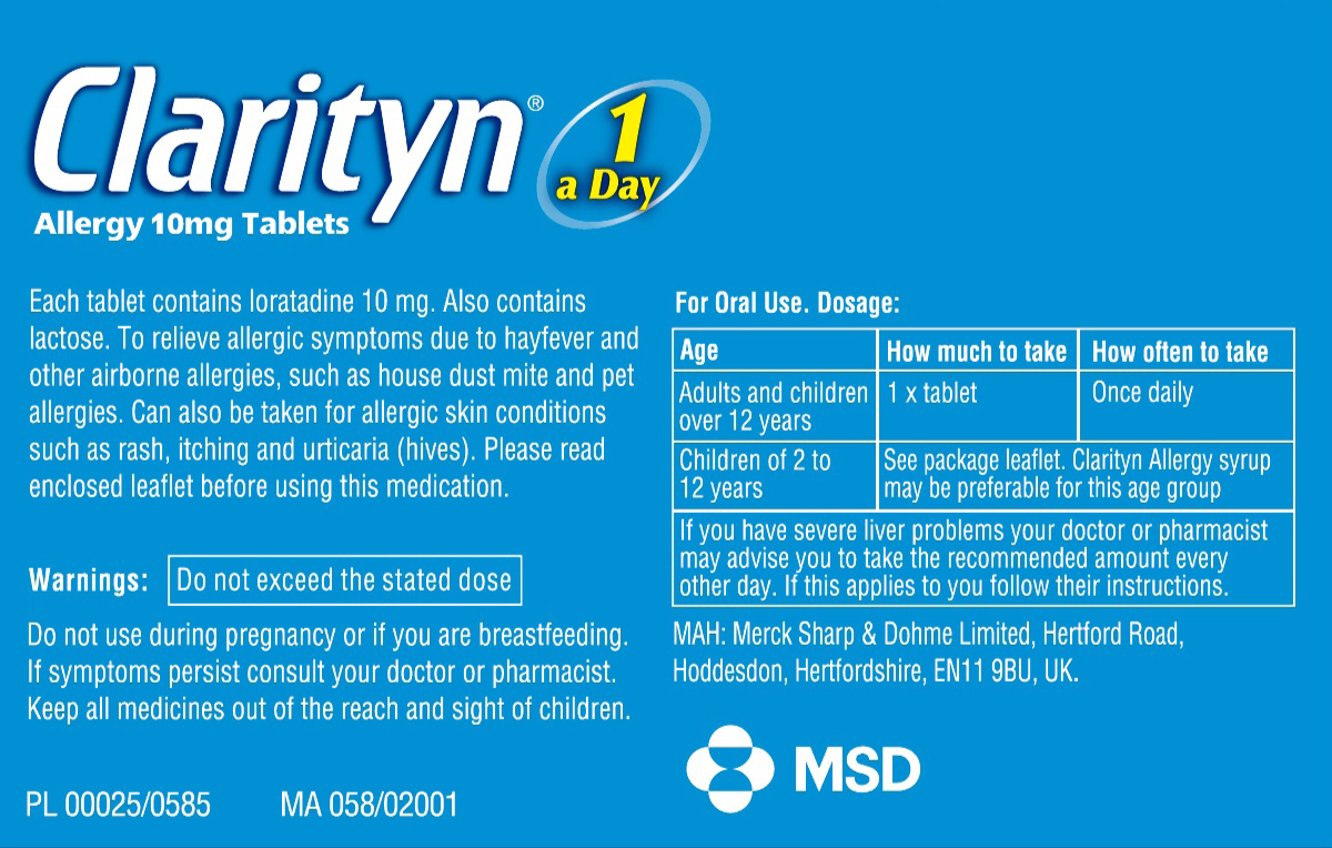 Clarityn 1 A Day Allergy Relief Tablets