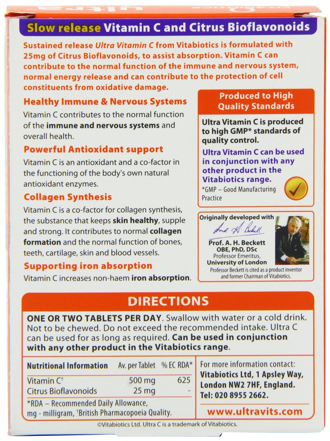 Vitabiotics Ultra Vitamin C Tablets