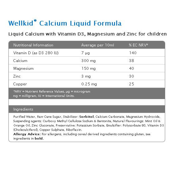 Vitabiotics Wellkid Calcium Liquid 150ml