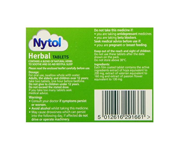 Nytol Herbal 30 Tablets - Night Time Sleep Aid