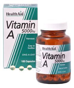 HealthAid Vitamin A 5000iu Capsules - 100 Capsules
