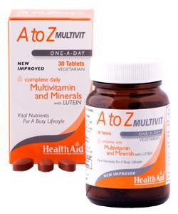 HealthAid Multivitamins And Minerals A to Z 90 Tablets