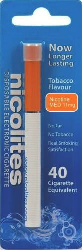 Nicolites Disposable Electronic Cigarette Tobacco 11mg 400 Puffs