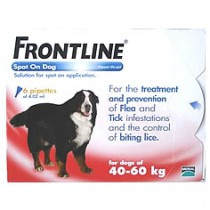 Frontline Spot on Dog for Extra Large Dogs 40kg to 60kg 2