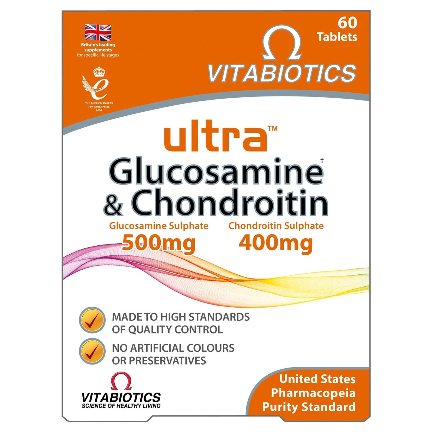 Vitabiotics Ultra Glucosamine and Chondroitin Tablets Joints Support