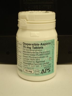 Aspirin Dispersible 75mg Tablets