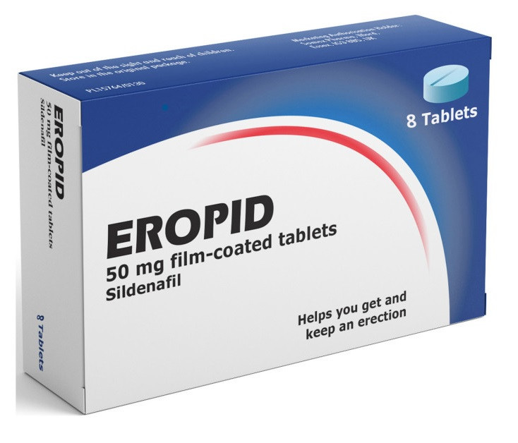 Eropid 50mg Sildenafil Tablets - 8 Tablets Erectile Dysfunction