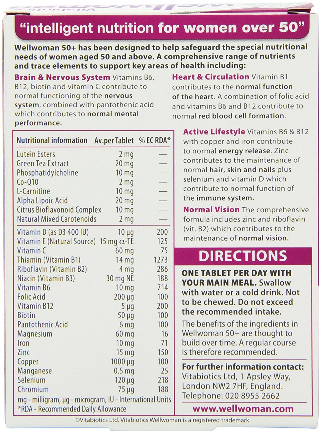 Wellwomen Vitamin Tablets Multivitamin For Woman S