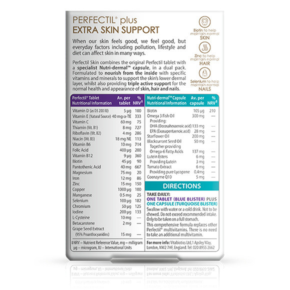 Vitabiotics Perfectil Plus Skin Dual Pack Tablets and Capsules