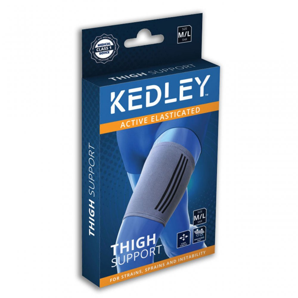 Kedley Active Elasticated Thigh Support - Adult Size 50cm - 65cm