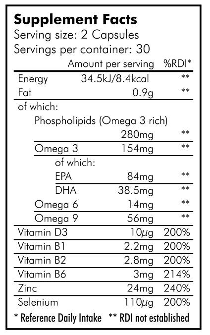 Cleanmarine for Men Omega 3 Krill Oil Capsules