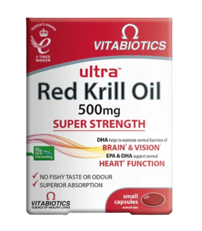 Vitabiotics Ultra Red Krill Oil Capsules