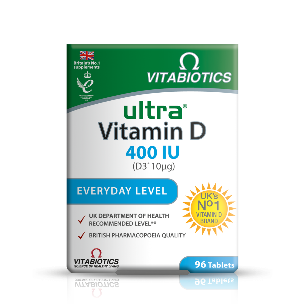Vitabiotics Ultra Vitamin D 400IU Tablets - 96 Tablets