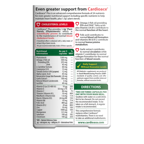 Vitabiotics Cardioace Plus Omega-3 60 Capsule