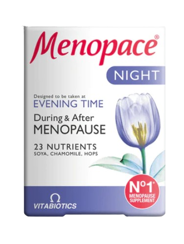 Vitabiotics Menopace Night 30 Tablets Menopause