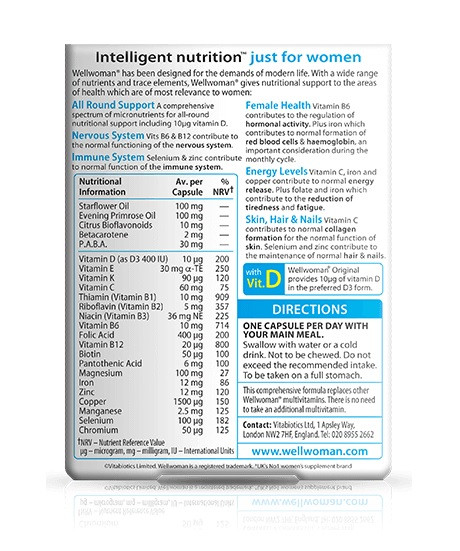 Vitabiotics Wellwoman Original 30 Capsules