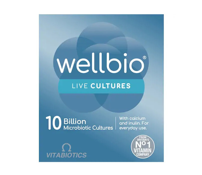 Vitabiotics Wellbio Live Cultures 10 Billion Extra Strength 30 Vegan Capsules