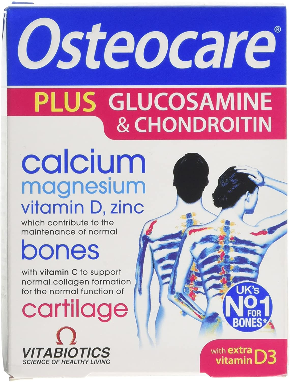 Vitabiotics Osteocare Plus Glucosamine And Chondroitin 60 Tablets