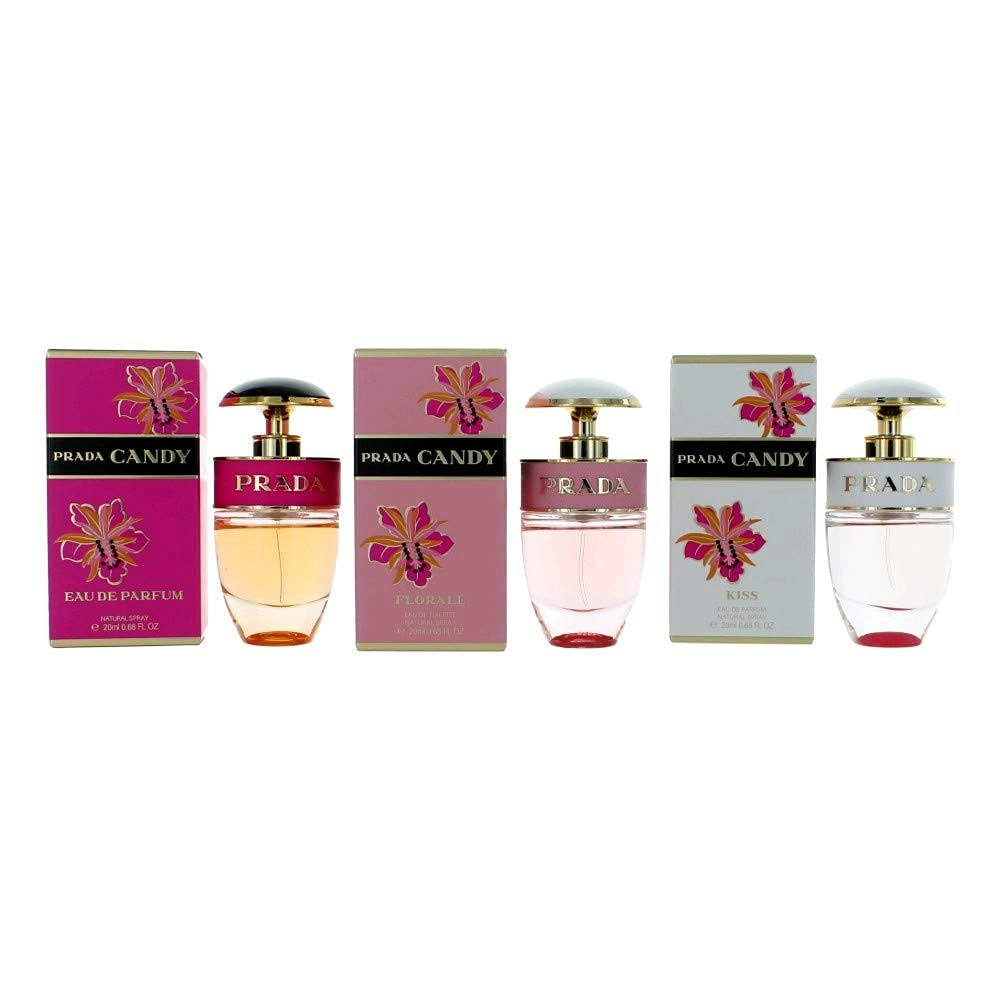 graphic combination Taxpayer Prada Candy 3pc Perfume Gift Set Women