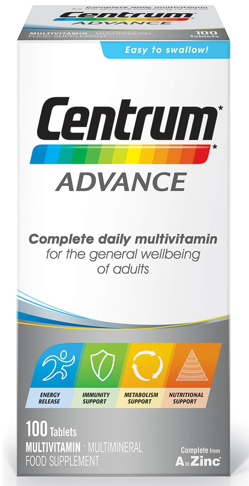 Centrum Advanced Multi Vitamin 100 Tablets