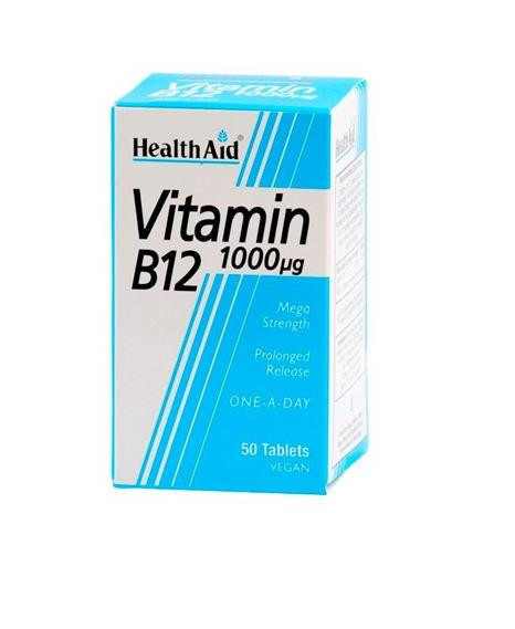 HealthAid Vitamin B12 1000ug 50 Tablets
