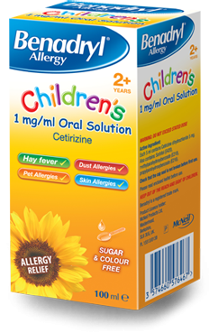 Benadryl Allergy 1mg Relief Syrup for Children 100ml