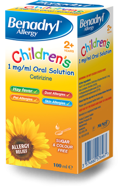 Benadryl Allergy Relief Syrup Children 100ml Hay Fever Relief Syrup