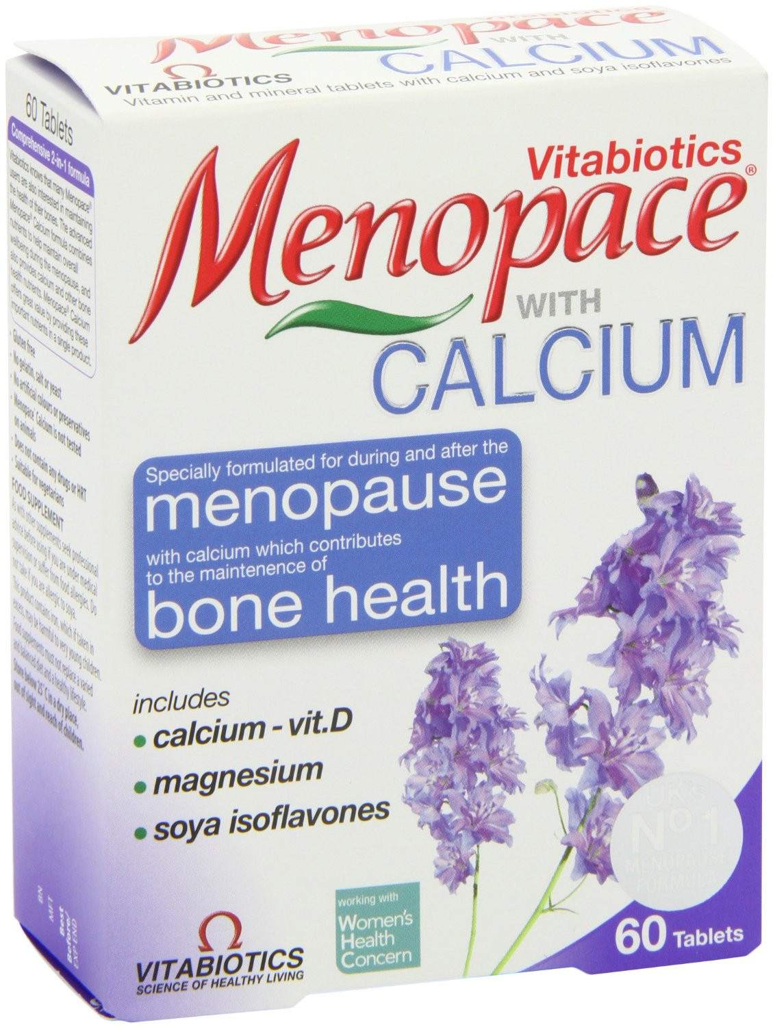 Vitabiotics Menopace with Calcium Tablets