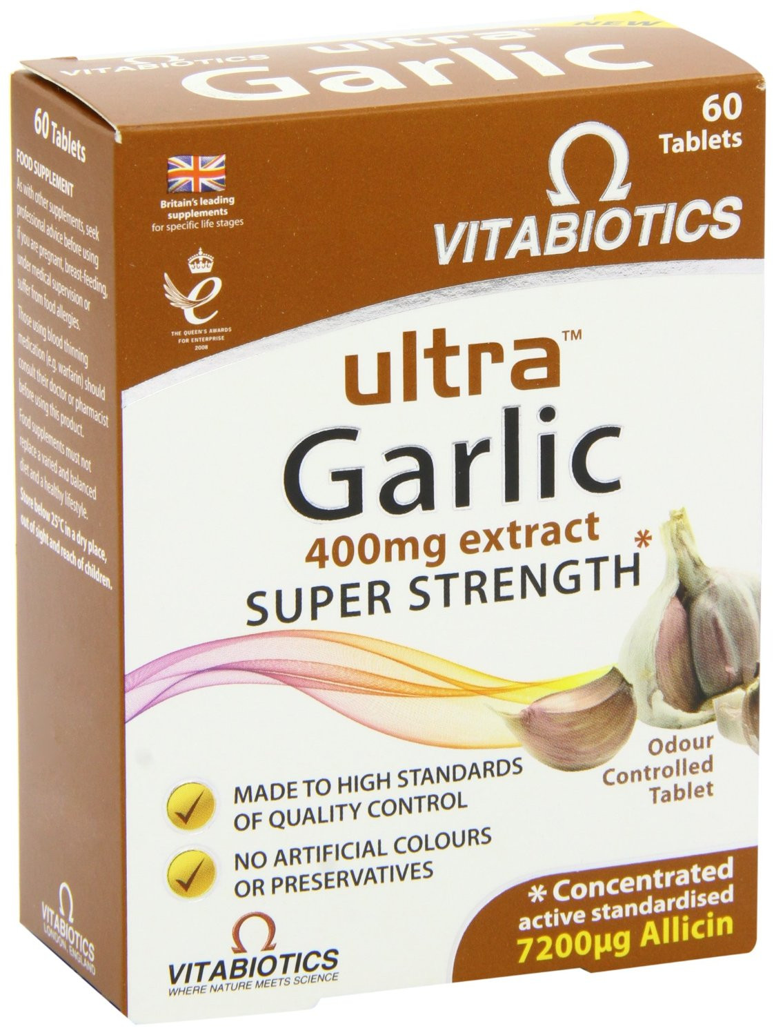 Vitabiotics Ultra Garlic Tablets - 60 Tablets