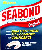 Seabond Denture Fixative Seals - 15 Lowers