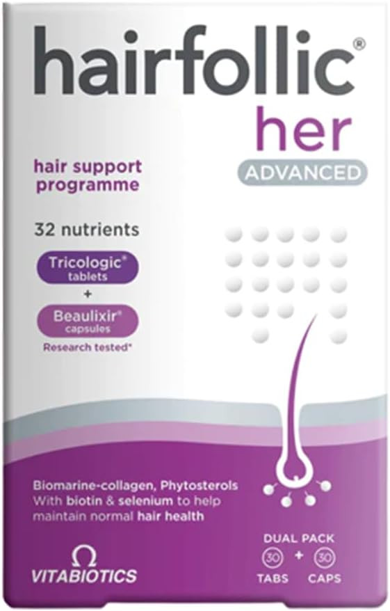 Vitabiotics Hairfollic Her Advanced Dual Pack 30 Tabs/30 Caps