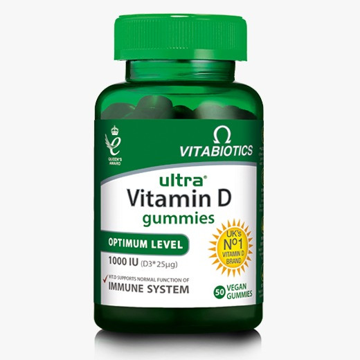 Vitabiotics Ultra Vitamin D 1000IU 50 Vegan Gummies
