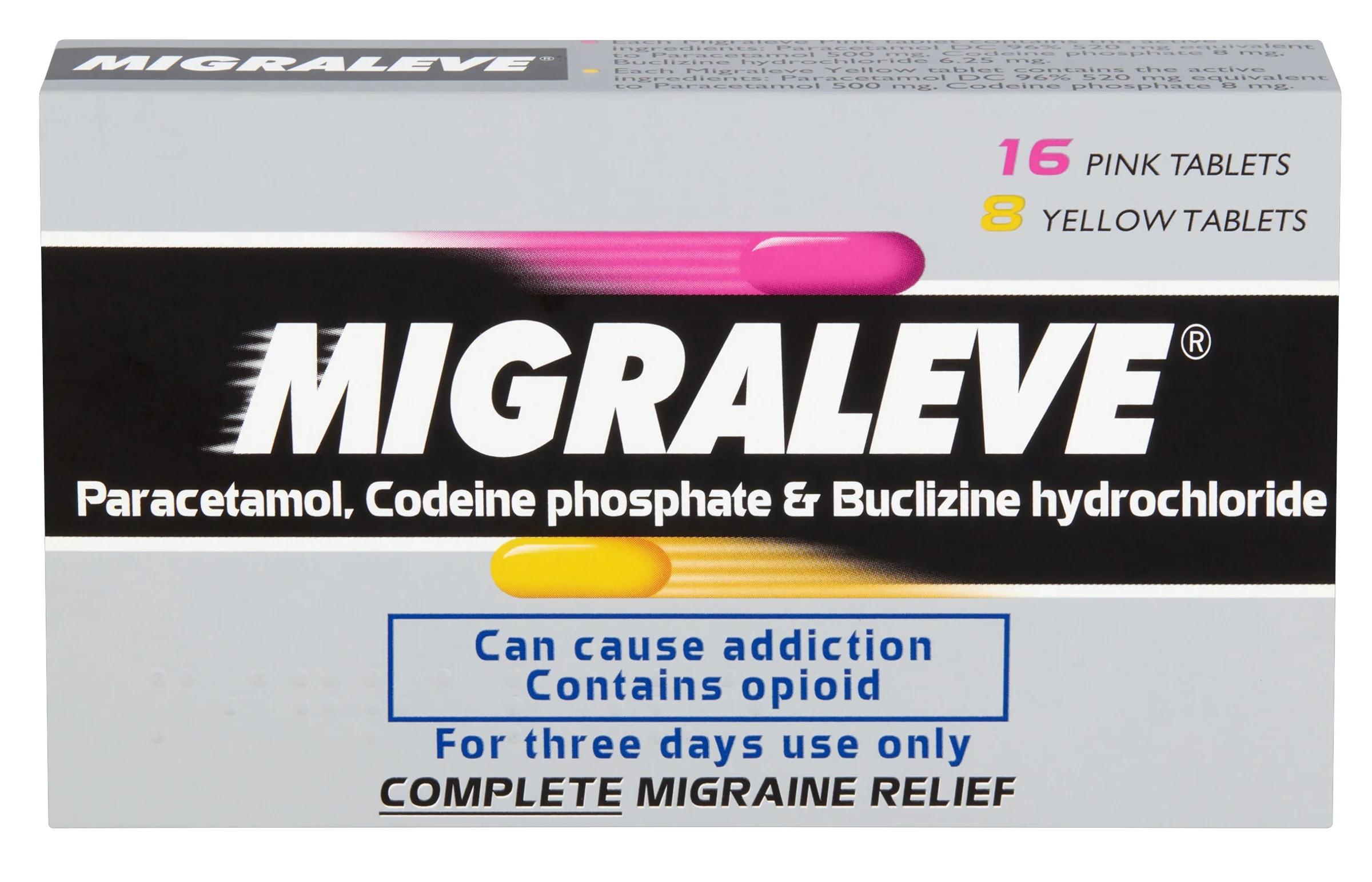 Migraleve Duo Complete Migraine Relief - 16 Pink and 8 Yellow