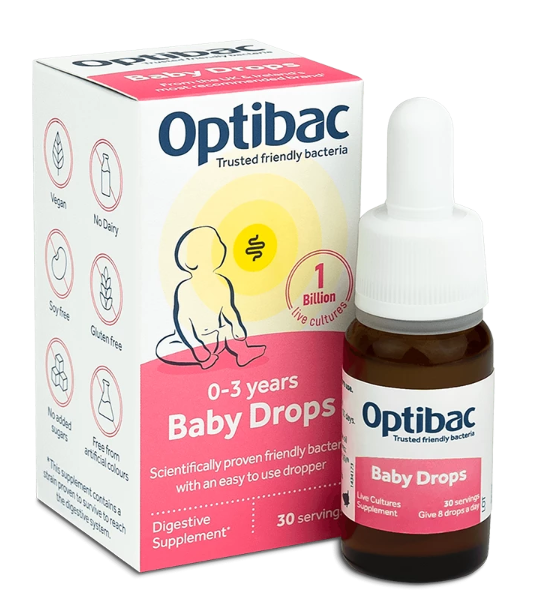 Optibac Probiotics 0-3 Years Baby Drops 30 Servings 
