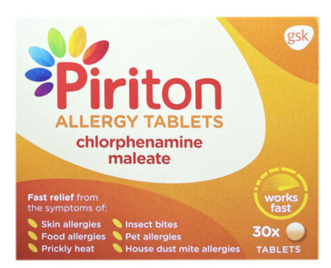 Piriton Allergy Tablets - 30 Tablets