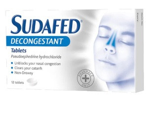 SudaFed Decongestant 12 Tablets