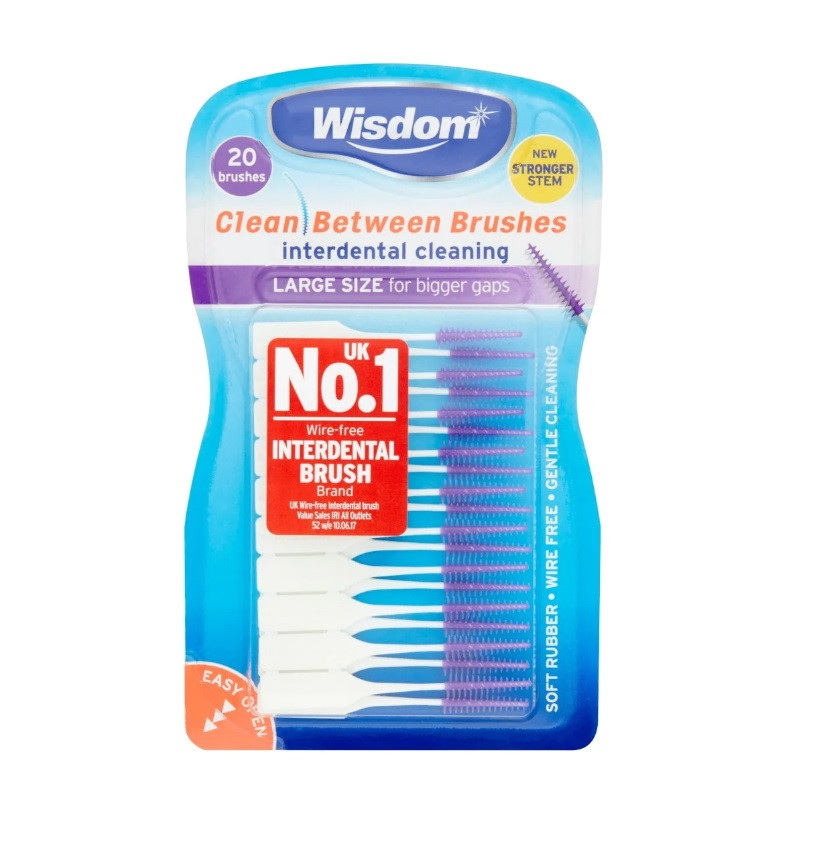 Wisdom Clean Between Pro Interdental Brushes - 20 Brushes